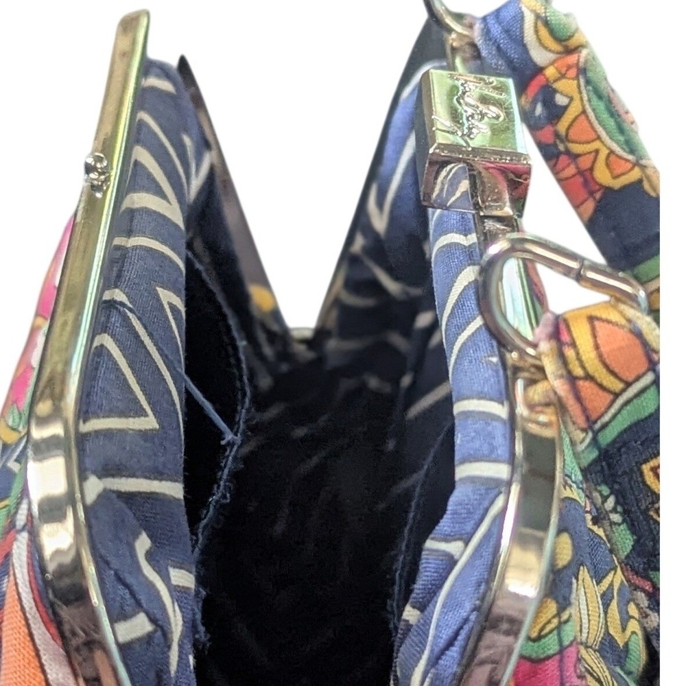 Vera Bradley Bali Gold Kisslock Frame Bag - Retired Vintage - Picture 8 of 8